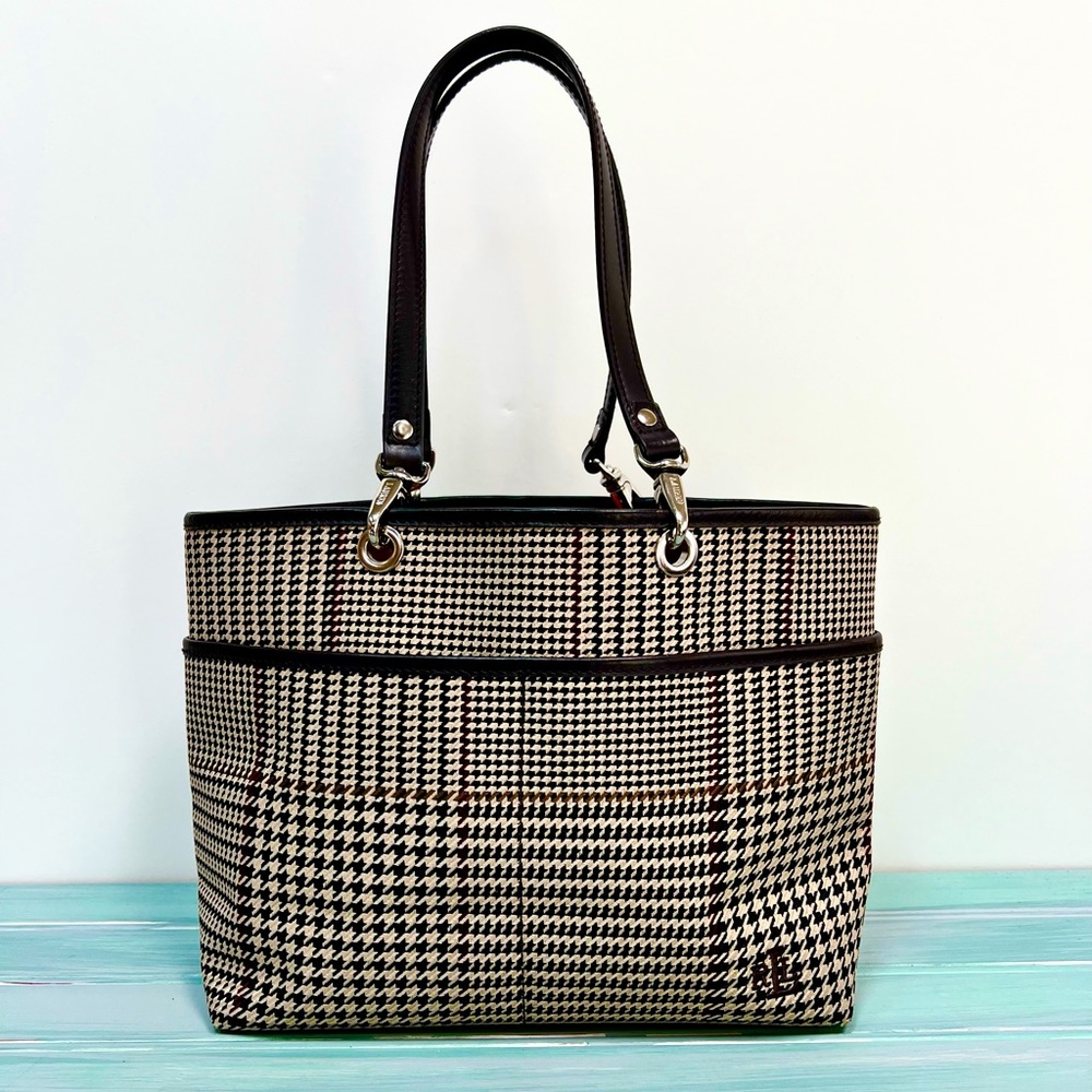 Vintage Lauren Preppy Tweed Handbag